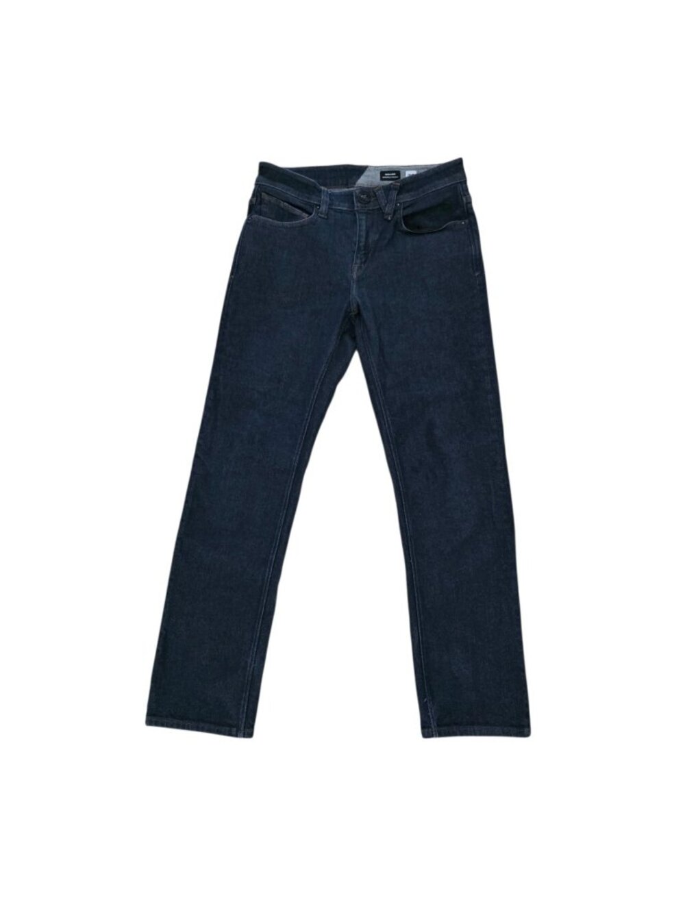 Volcom Mens Solver Modern Straight Jeans Blue 30